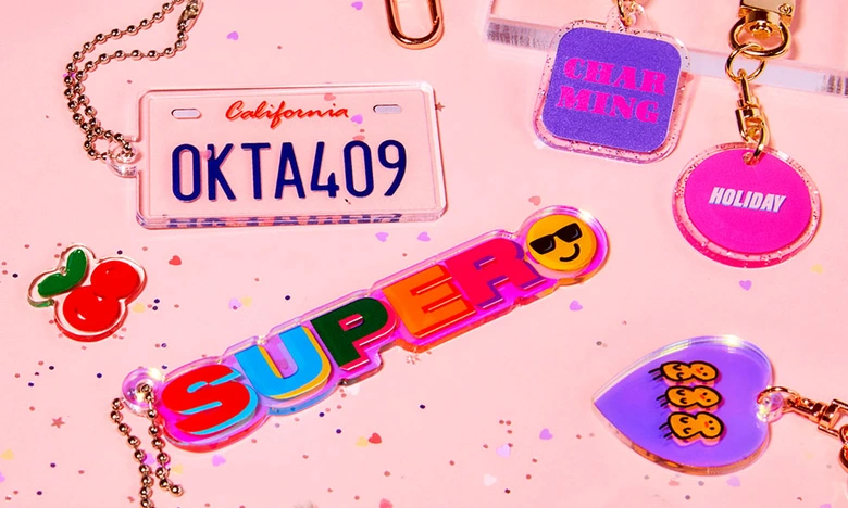Cute &amp; Portable 
Acrylic keychains