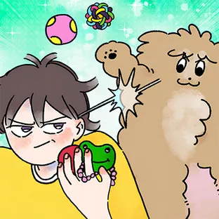 강아지는 멍멍하고 짖지 않아!