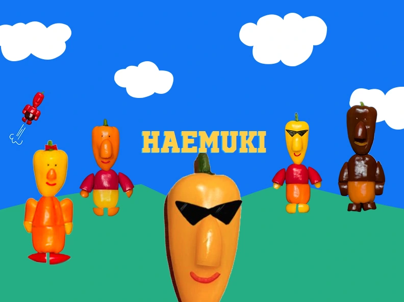 Take the fresh
paprika man