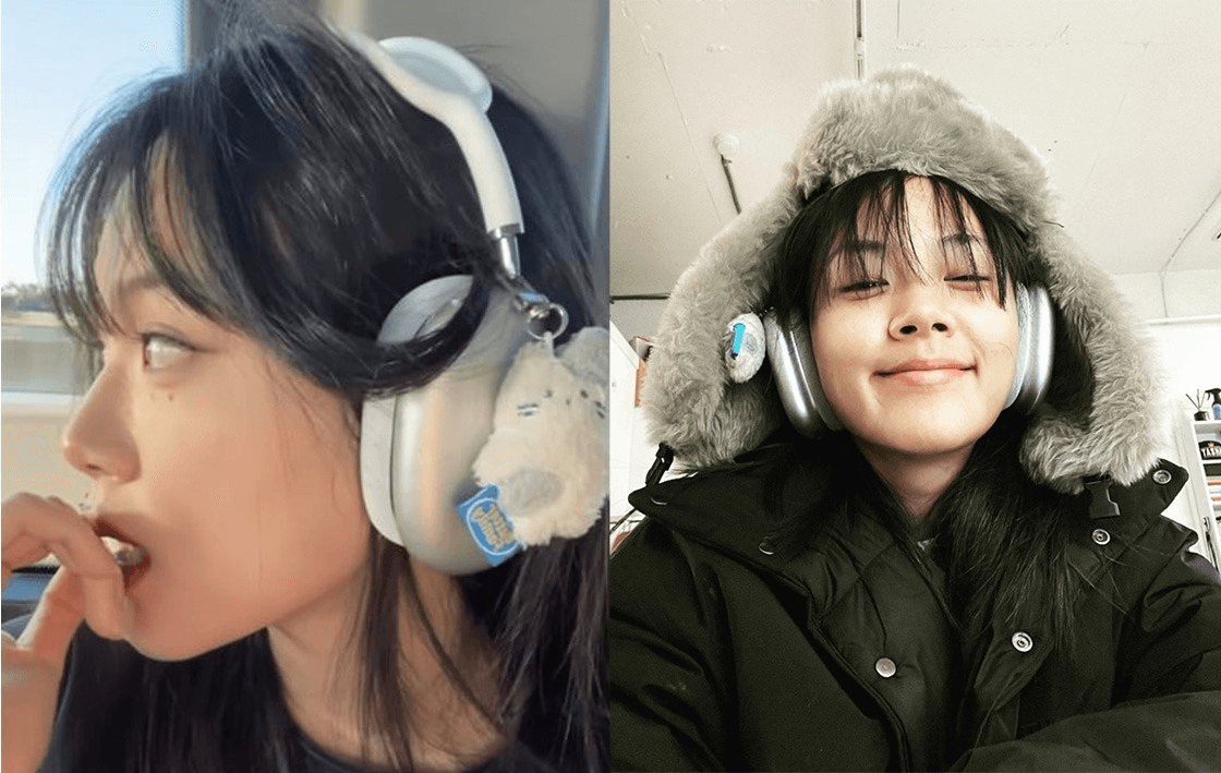 에어팟 맥스 케이스, 에어팟 맥스 꾸미기, 에어팟 맥스 착용샷, y2k 감성, 힙스터