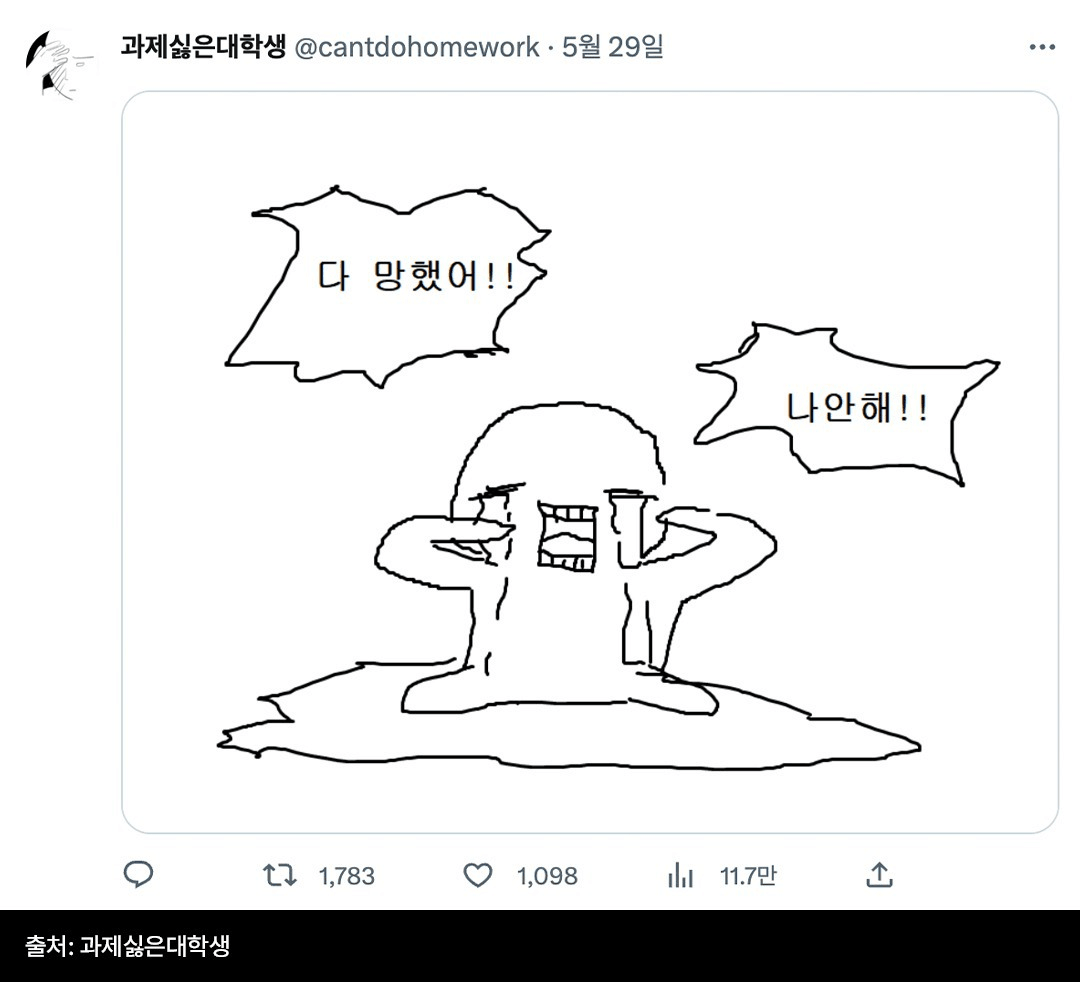 과제싫은대학생, 대학생짤, 대학생밈